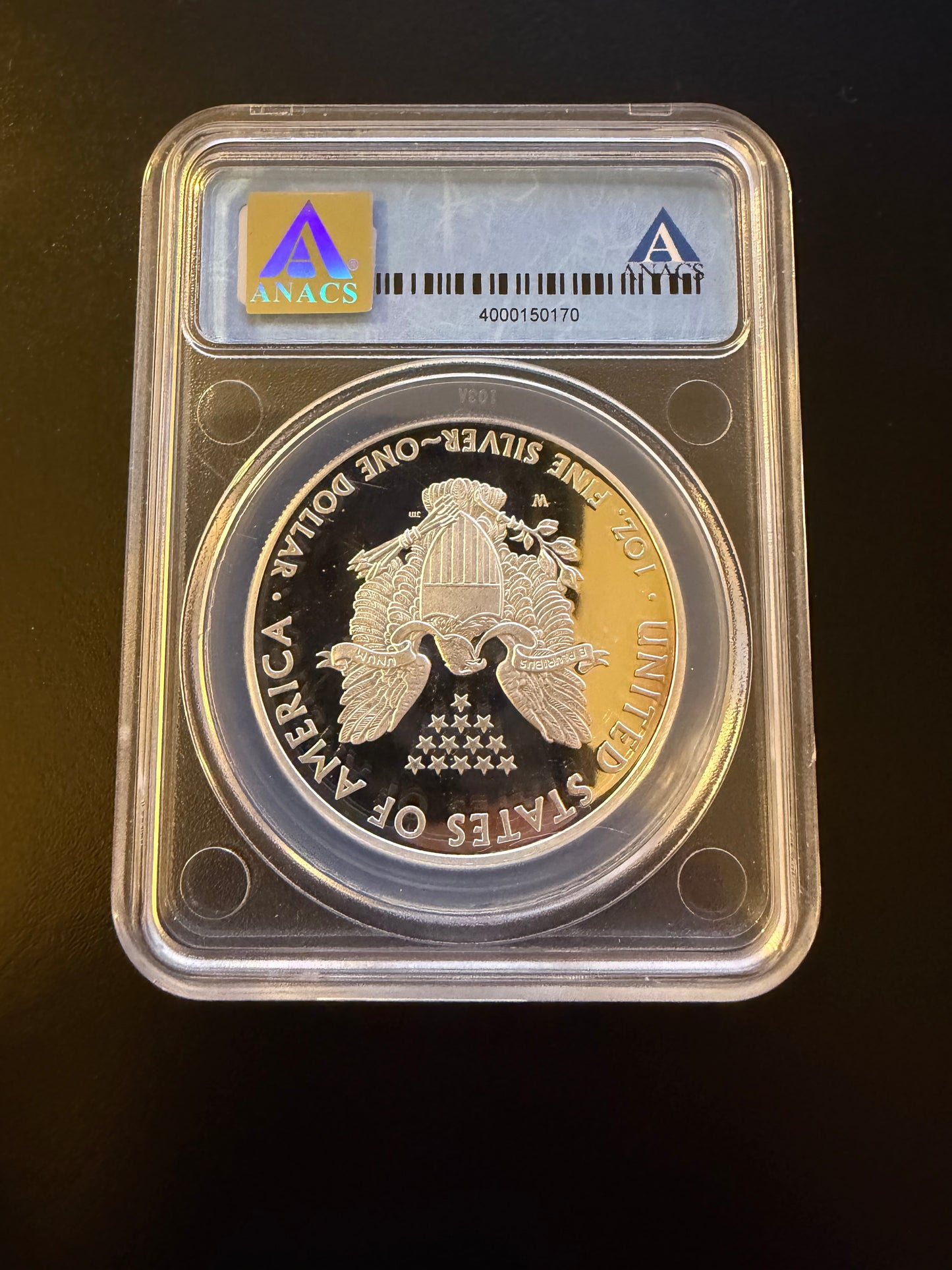 2010-W American Silver Eagle Proof – ANACS PR70 DCAM