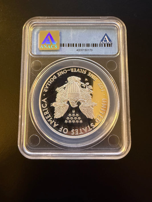 2010-W American Silver Eagle Proof – ANACS PR70 DCAM