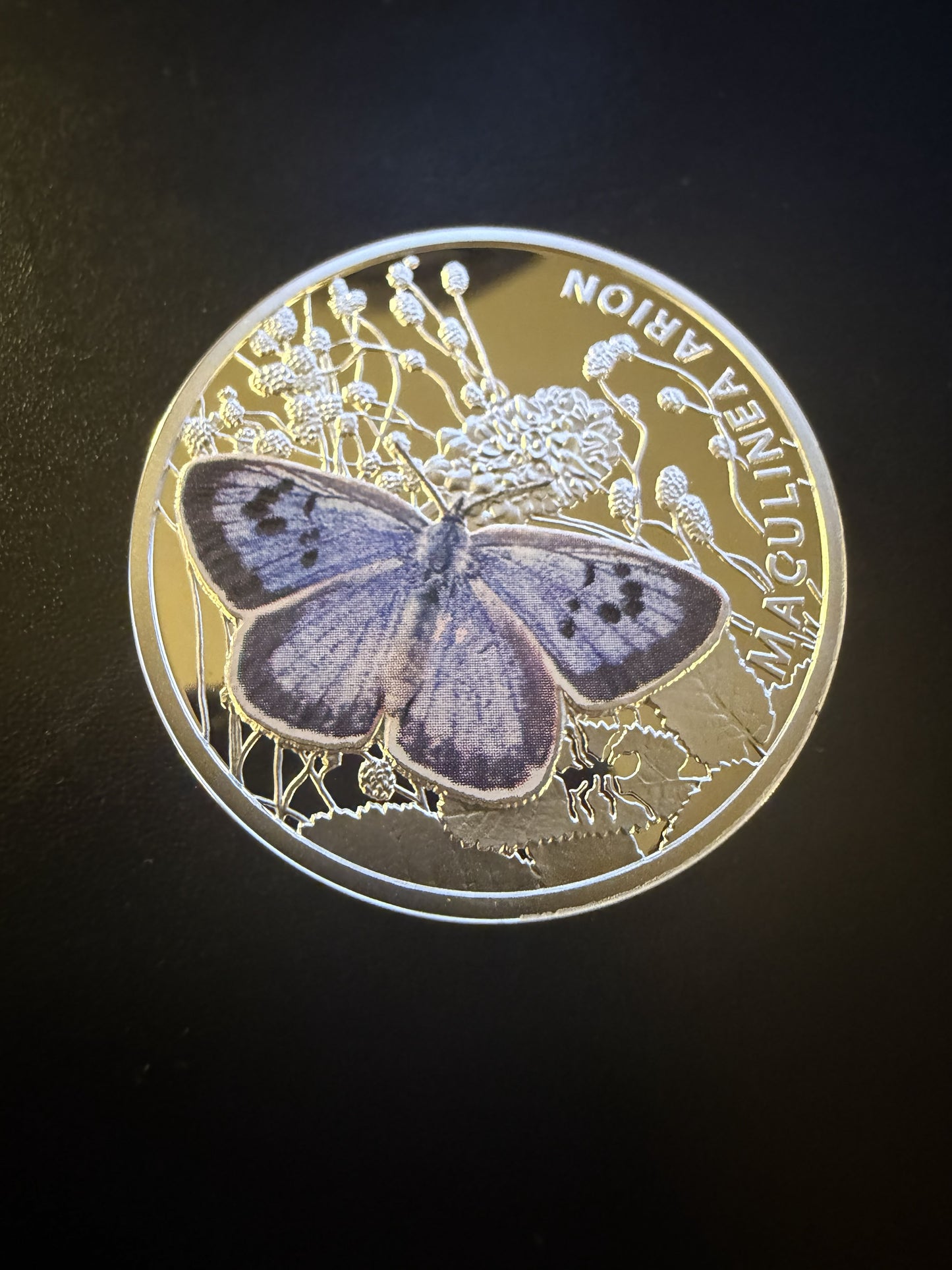 2011 Niue Island 1 Dollar Silver – “Maculinea arion – Large Blue Butterfly”