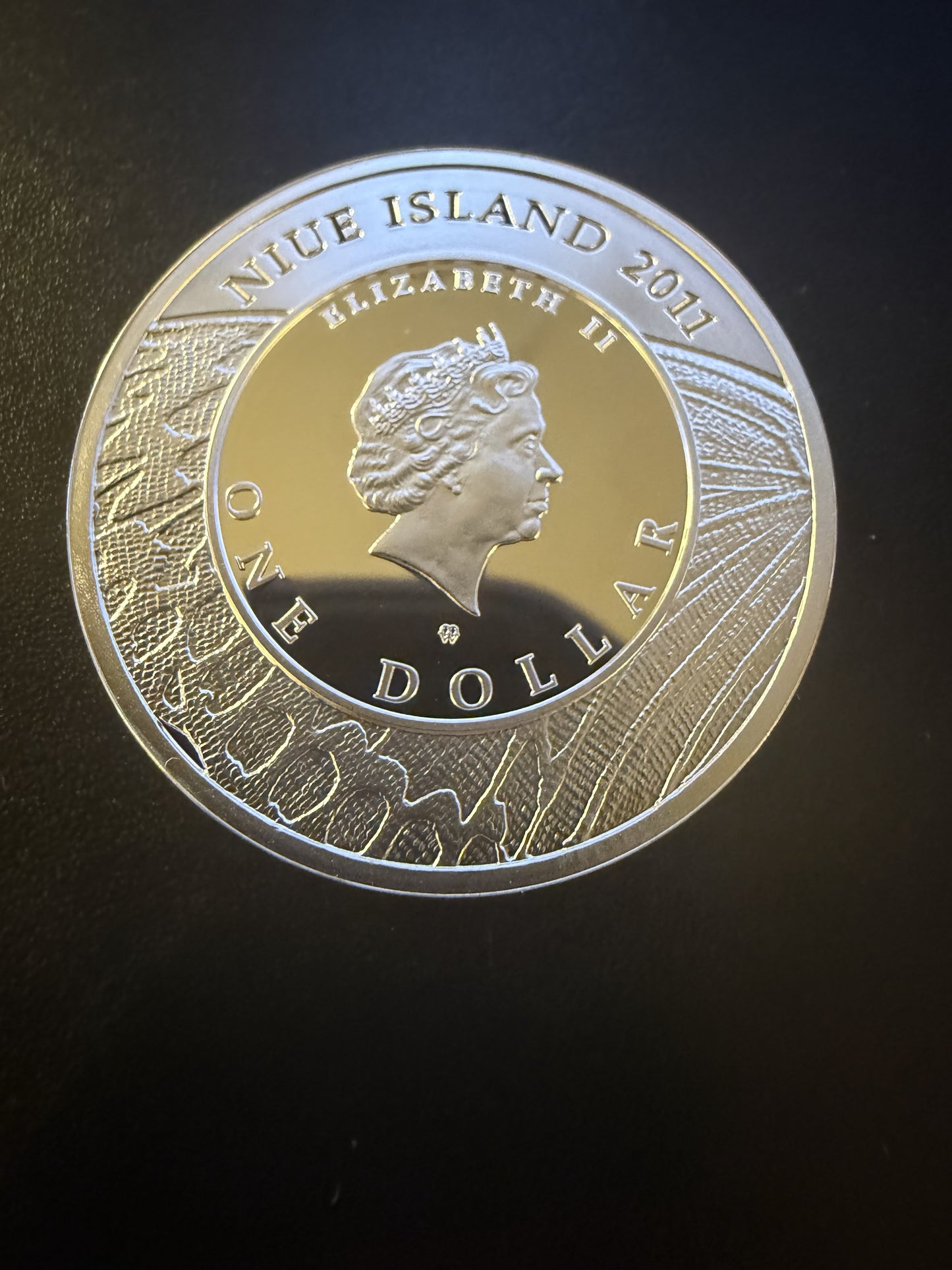 2011 Niue Island 1 Dollar Silver – “Maculinea arion – Large Blue Butterfly”
