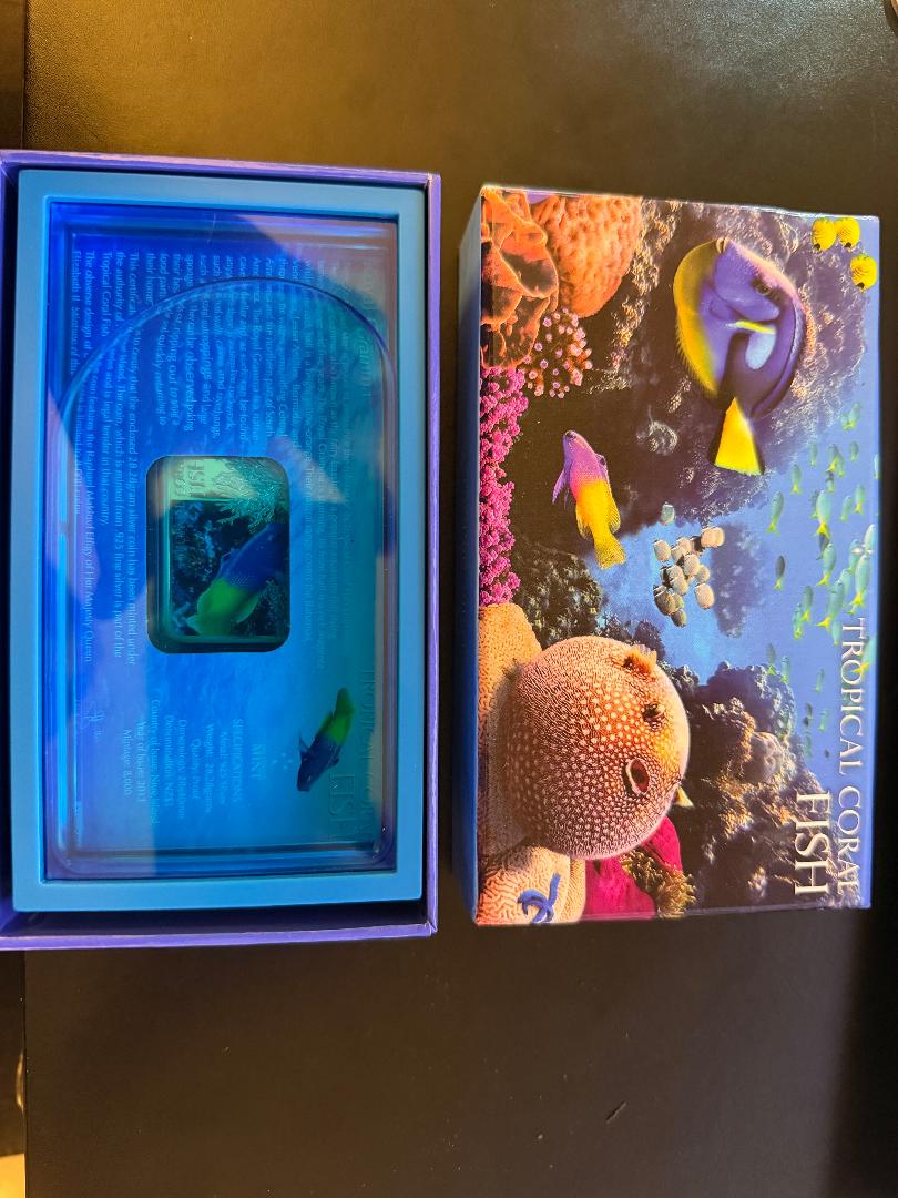 2013 Niue $1 Tropical Coral Fish – Royal Gramma Silver Proof Coin (New Zealand Mint)